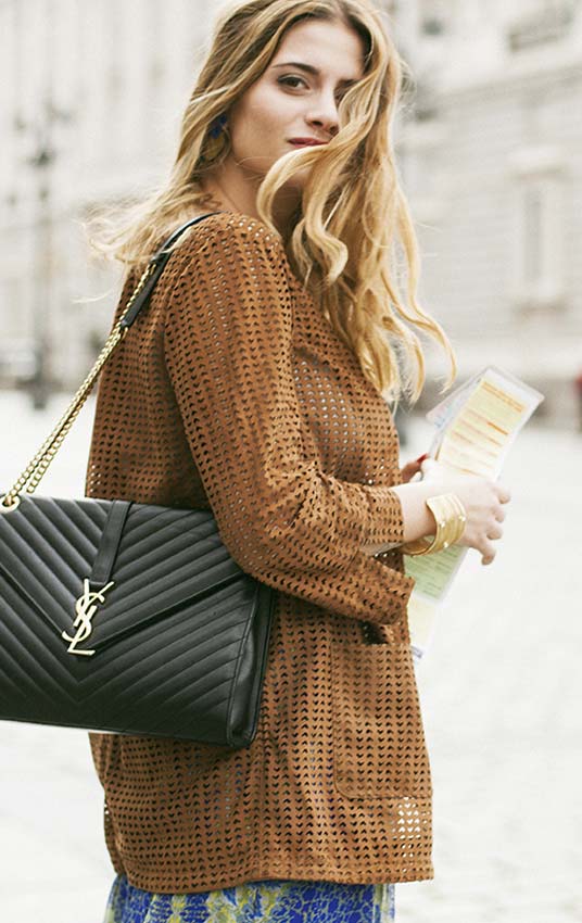 Girl with handbag